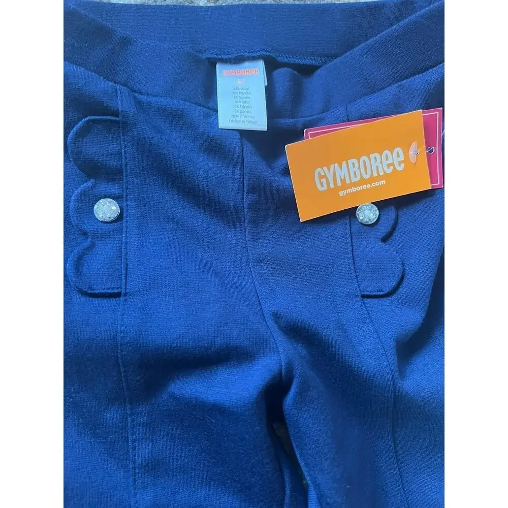 NWT❤️Gymboree Girls Preppy Puppy Blue Legging  sz 5T